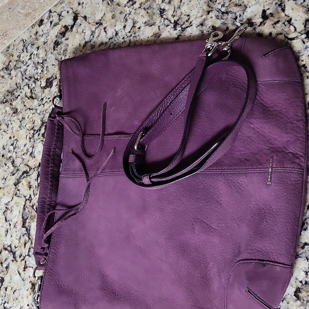 Rebecca Minkoff Purple Suede Hobo Bag
